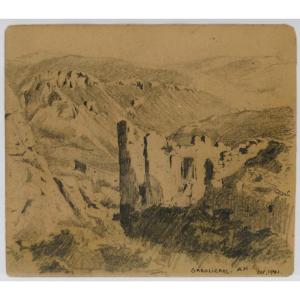 “gréolières”, October 1941, Graphite Drawing, Alex Jorio.