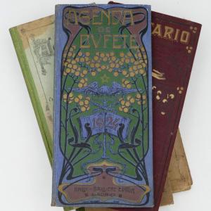 Five Diaries Including "agenda De Bufete", Spain, Art Deco, Madrid, Barcelona.