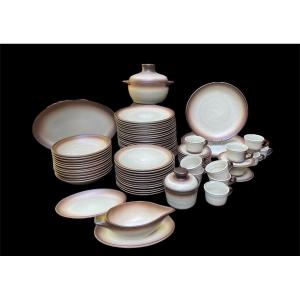 Saint-amand Stoneware Table Service 1970 Vintage Stoneware France 