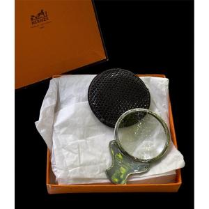 Pocket Magnifier From Maison Hermès Silver Lizard Case Hermes 