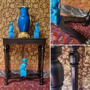 Napoleon III Period Blackened Wooden Console