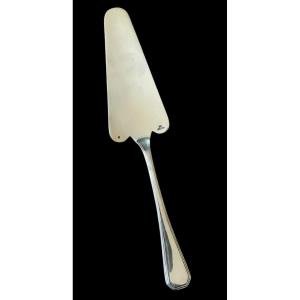Christofle House Pie Server América Model In Silver-plated Metal Silverware Goldwork 