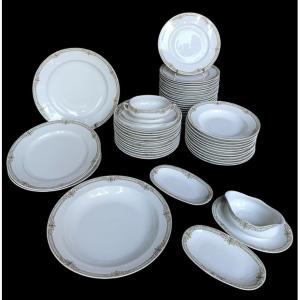 Charles Ahrenfeldt Limoges Porcelain 65-piece Dinner Service 