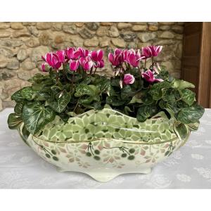 Art Nouveau Luneville Earthenware Planter By Keller And Guerin 1900