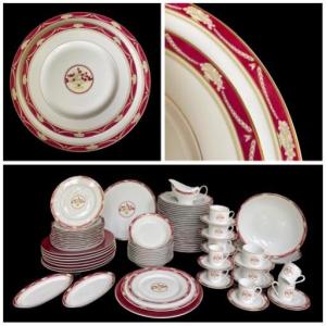 Table Service By Philippe Deshoulières Model Amboise Limoges Porcelain France