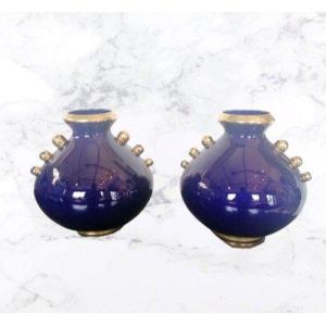 Paire de vases Art Déco Pinon-maurice