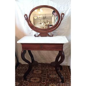 Restoration Period Mahogany Dressing Table