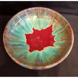 Glazed Ceramic Bowl By Cab Bordeaux Circa 1930