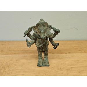 Antique Bronze Ganesh Statuette