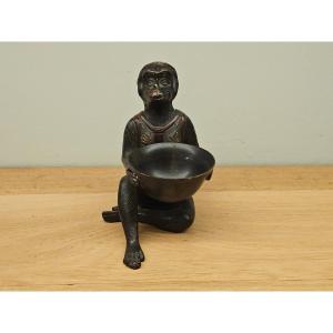 Japanese Bronze Statuette 
