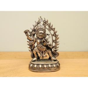Silvered Bronze Statue Of Vajrapani
