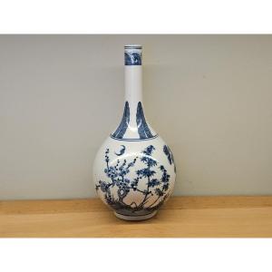 Chinese Vase In White And Blue Porcelain