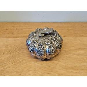 Solid Silver Pumpkin. Cambodia