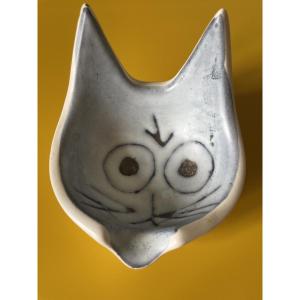 Vallauris Cat Head Ceramic