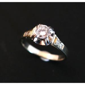 Diamond Solitaire Ring, Art Deco.