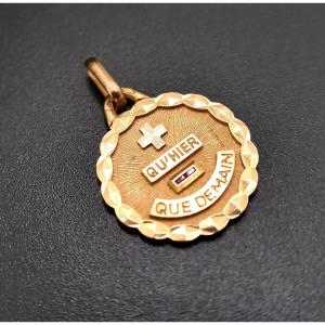 Augis Medal Of Love, 18 Carat Gold
