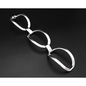 Important Silver Bracelet, Invisible Clasp.