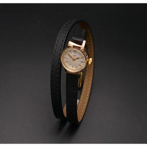 Lip 18k Gold Watch, Double Wrap Bracelet. Excellent Condition.