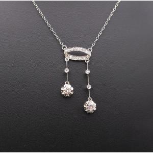 Négligé Necklace, Diamonds, Gold And Platinum.