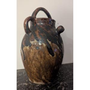 Stoneware Pitcher. Pottery From La Borne. Lucien Talbot.