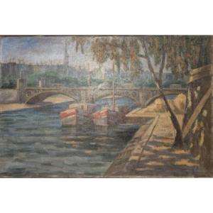 Banks Of The Seine In Paris. Mikko Halkilahti.