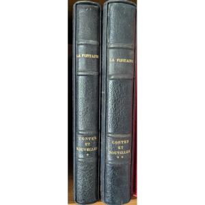 Tales And Short Stories In Verse. La Fontaine. 2 Volumes. 1937.
