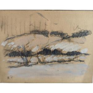 Robert Antoine Pinchon. Winter Landscape. Rouen School.