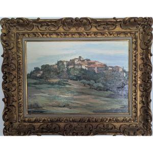Jean Mayodon. (1893-1967). Village Of Lascours (gard).