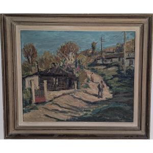 Leonard Bordes. (1898-1969). Summer Landscape. Rouen School.