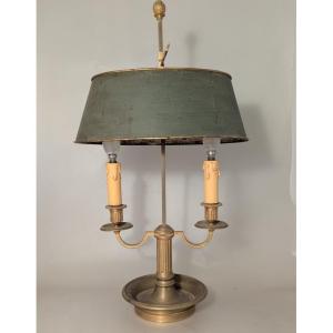 Bouillotte Lamp. Louis XVI Style. Bronze.