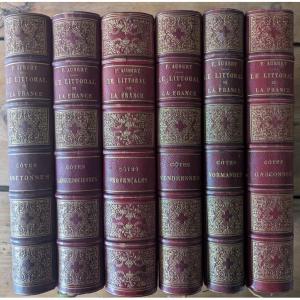 The Coastline Of France. Ch-f Aubert. 6 Volumes