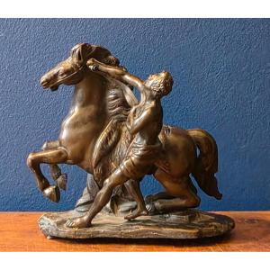 Horse Of Marly. After Guillaume Coustou. Antique Bronze Cast