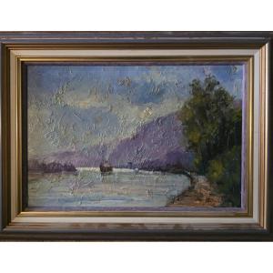 Albert Malet (rouen School). Tugboat On The Seine.