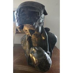 Mereste 19th. 20th. Maternity. Patinated Bronze.