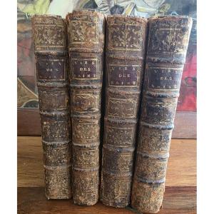 Les Fleurs Des Vies Des Saints. 4 Volumes. 1721.