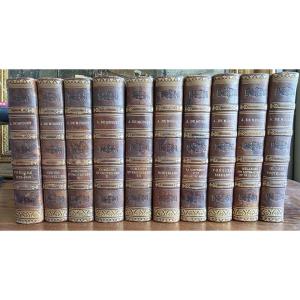 Alfred De Musset's Works In 10 Volumes. Alphonse Lemerre Publisher.
