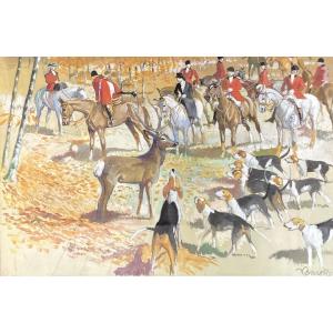 Gabriel Lamotte, Hunting