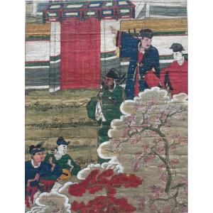 Chinese Watercolor/gouache?