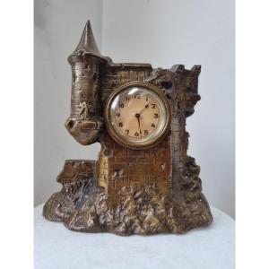 Bronze “castle” Clock