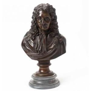 Bronze Bust Of Jean De La Fontaine