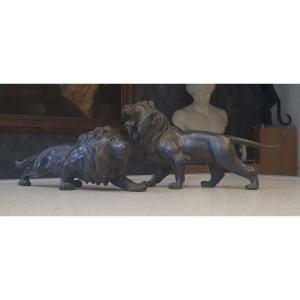 Meiji Bronze Lions