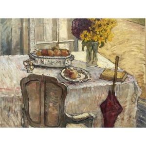 Oil Painting Still Life Signed Ferdinand Olivier (1873-1957)