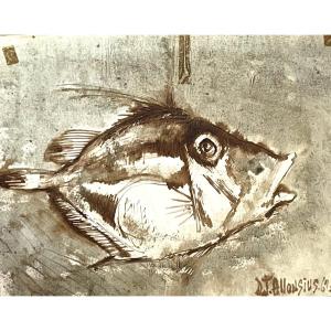 Allonsius Daniel Jacques (1923 - 1995) Saint Pierre Fish,