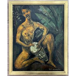 Allonsius Daniel Jacques (1923 - 1995) The Drummer 