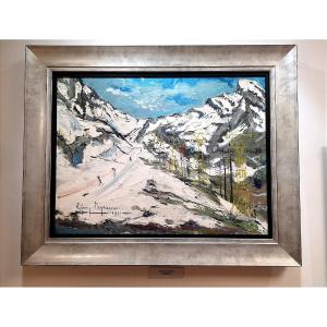 Rémy Peyranne (1935 - 2018) Oil Painting On Canvas, Pyrenees - Toulouse Painter 