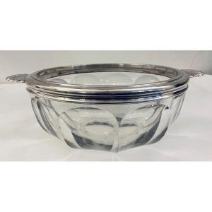 Cup In Crystal And Sterling Silver Ernest Prost.