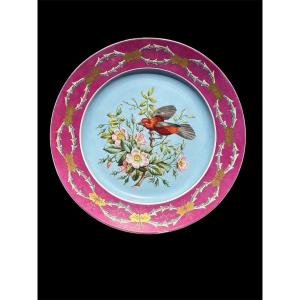 Large Earthenware Dish From Creil And Montereau 