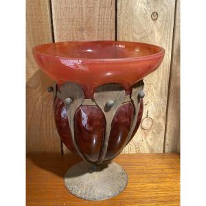 Schneider Blown Glass Vase 