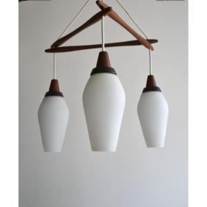 Kristiansson Scandinavian Chandelier In Teak