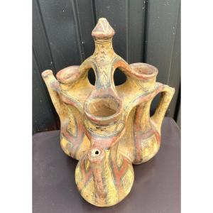 Kabyle Berber Pottery Iddeqi Nineteenth Century - 3 Containers